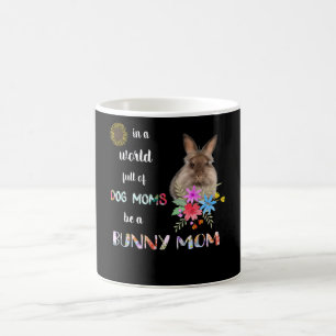 Lionhead Bunny Rabbit mama Koffiemok