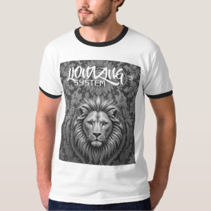 Lionisering van het systeem t-shirt