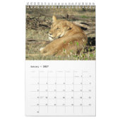 Lionkalender 2014 (één pagina) kalender (Jan 2027)