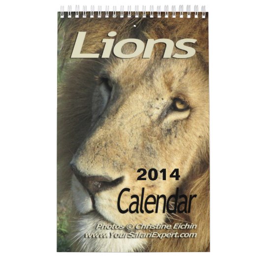 Lionkalender 2014 (één pagina) kalender (Hoes)