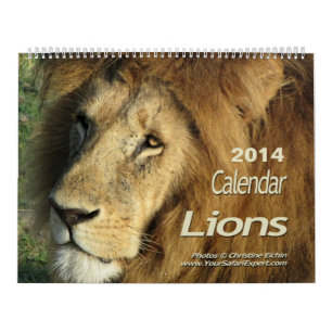 Lionkalender 2014 (twee pagina's) kalender