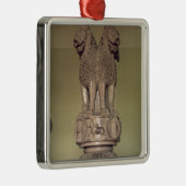 Lionkapitaal van de pijler van keizer Ashoka Metalen Ornament (Rechts)