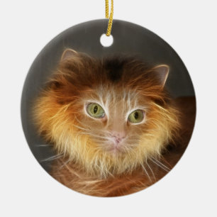Lionkat Keramisch Ornament