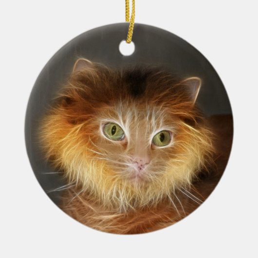 Lionkat Keramisch Ornament (Voorkant)