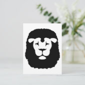 Lionkopgezicht Briefkaart (Staand voorkant)