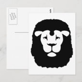 Lionkopgezicht Briefkaart (Voorkant / Achterkant)