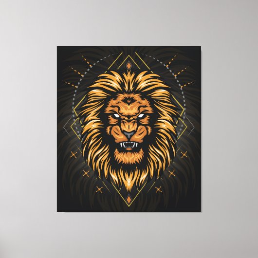 Lionkoppen Canvas Afdruk (Voorkant)