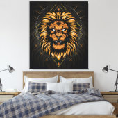 Lionkoppen Canvas Afdruk (Insitu (Slaapkamer))
