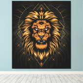 Lionkoppen Canvas Afdruk (Insitu (Houten vloer))