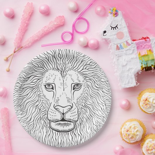 Lionkoppen Papieren Bordje (Feest)