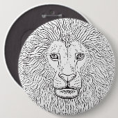 Lionkoppen Ronde Button 6,0 Cm (Voorkant /achterkant)