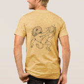 LionModeActivatedB Tri-Blend Shirt (Achterkant)