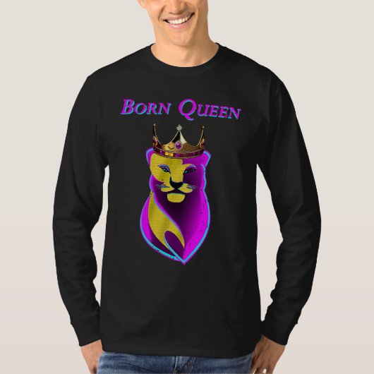 Lionne avec couronne t-shirt (Voorkant)