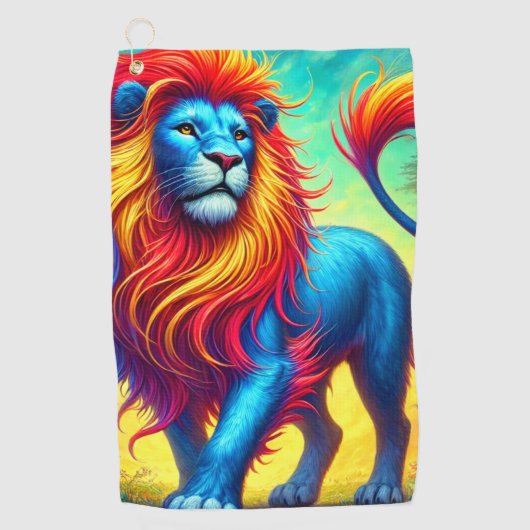 Lionontwerp Golfhanddoek (Voorkant)