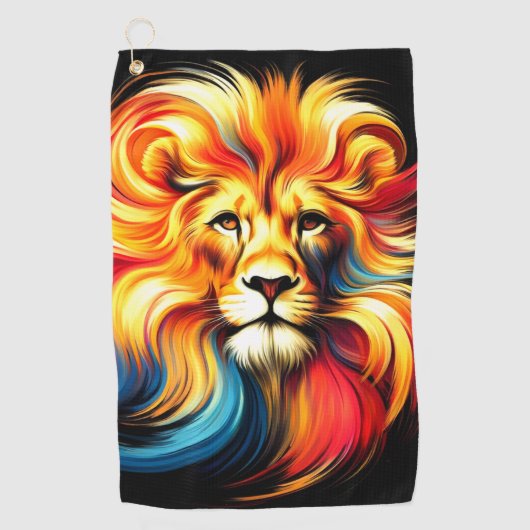 Lionontwerp Golfhanddoek (Voorkant)