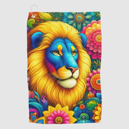 Lionontwerp Golfhanddoek (Voorkant)