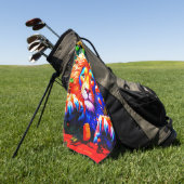 Lionontwerp Golfhanddoek (Groen)