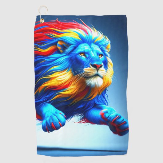 Lionontwerp Golfhanddoek (Voorkant)