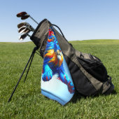 Lionontwerp Golfhanddoek (Groen)