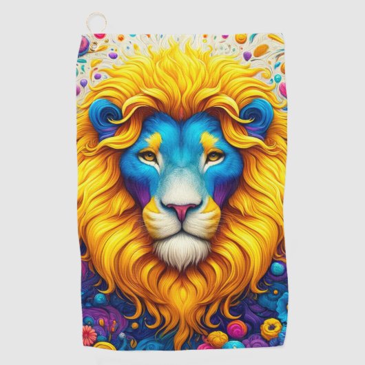 Lionontwerp Golfhanddoek (Voorkant)