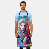 Lionontwerp Schort (Gedragen)