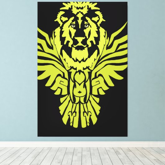 LionOwl Canvas Afdruk (Insitu (Houten vloer))