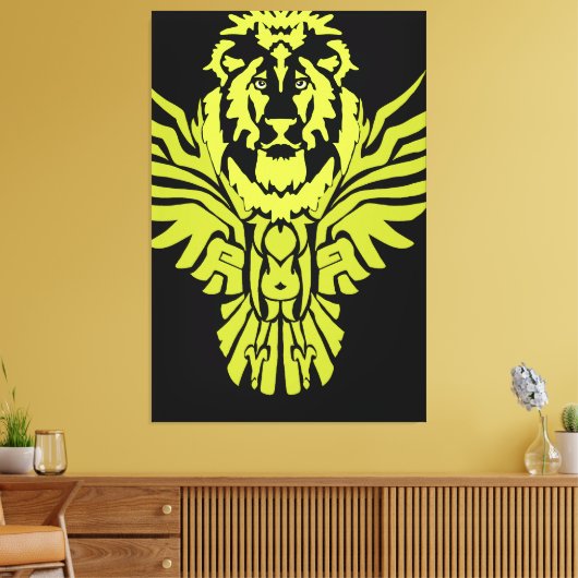 LionOwl Canvas Afdruk (Insitu (Woonkamer))