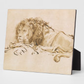 Lionrust (pen en inkt op papier) fotoplaat (Zijkant)