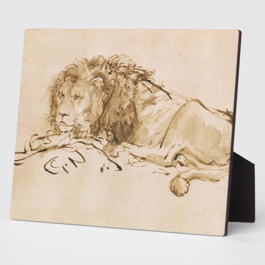 Lionrust (pen en inkt op papier) fotoplaat (Zijkant)