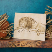 Lionrust (pen en inkt op papier) fotoplaat (Zijkant)