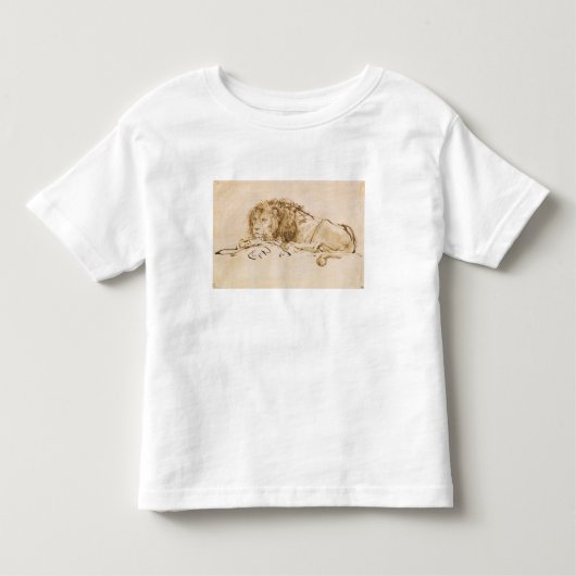 Lionrust (pen en inkt op papier) kinder shirts (Voorkant)