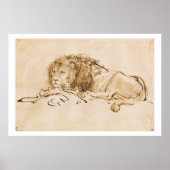 Lionrust (pen en inkt op papier) poster (Voorkant)