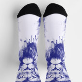 Lions Blue Pen Illustratie Sokken (Top)