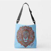 Lions Boho Cutout Faux Leather Crossbody Canvas ta Crossbody Tas (Voorkant)