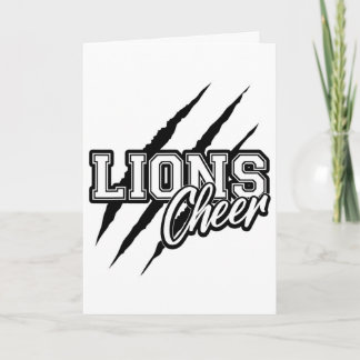 Lions Cheer Ck naar school Cheerleading Team Spiri Kaart
