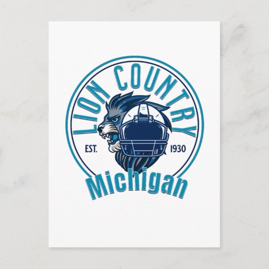 Lions country briefkaart (Voorkant)