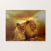 Lions Couple Legpuzzel (Horizontaal)