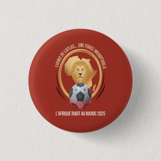 Lions de l’Atlas Ronde Button 3,2 Cm