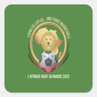 Lions de l’Atlas Vierkante Sticker