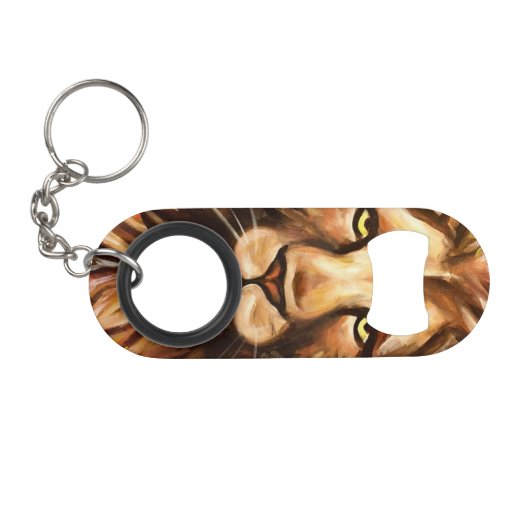 Lion's Face Sleutelhanger Flessenopener (Voorkant (Horizontaal))