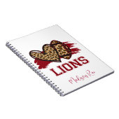 Lions Football Notitieboek met naam (Rechterzijde)