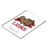 Lions Football Notitieboek met naam (Linkerzijde)