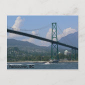 Lion's Gate Bridge, Vancouver, BC Briefkaart (Voorkant)