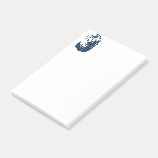 Lion's gezicht post-it® notes (Schuin)