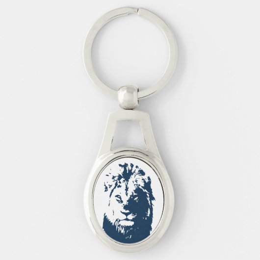 Lion's gezicht sleutelhanger (Voorkant)