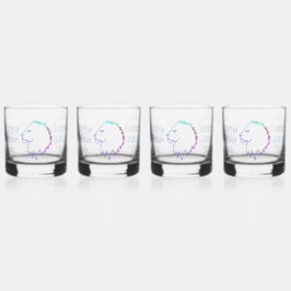 Lion's Head Bril Drinkware Set Whisky Glas