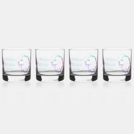 Lion's Head Bril Drinkware Set Whisky Glas (Rechts)