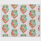 Lion's Head-inpakpapier Cadeaupapier (Vlak)