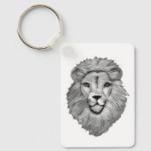  Lion's Head Mens Keyring Keychain (Voorkant)