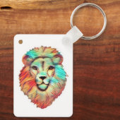  Lion's Head Mens Keyring Keychain (Achterkant)